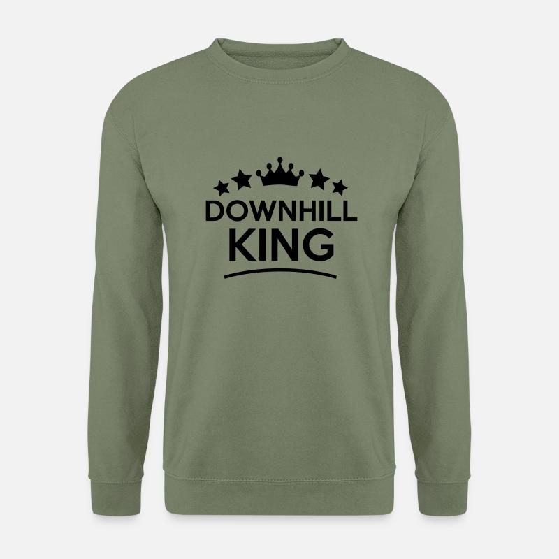 downhill king stars - Unisex Pullover - Armeegrün