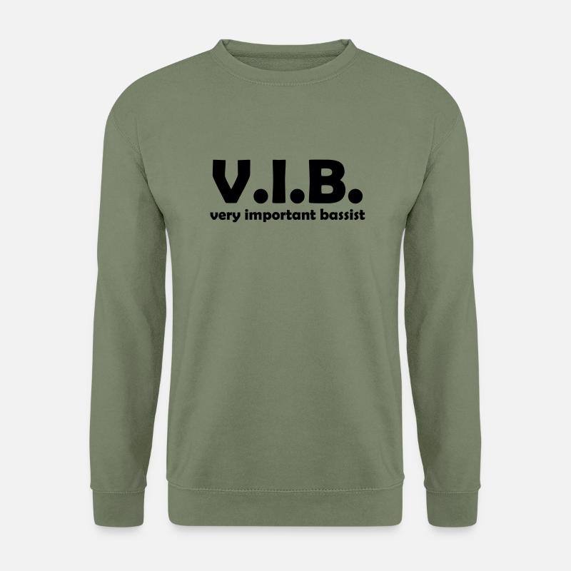 very important bassist - Unisex Pullover - Armeegrün