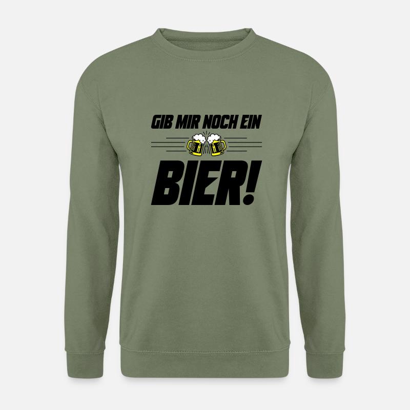 Noch ein Bier Spruch - Unisex Pullover - Armeegrün