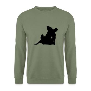 ground and pound - Unisex Sweatshirt - army green - Front - Alina (178cm) & Michal (187cm)