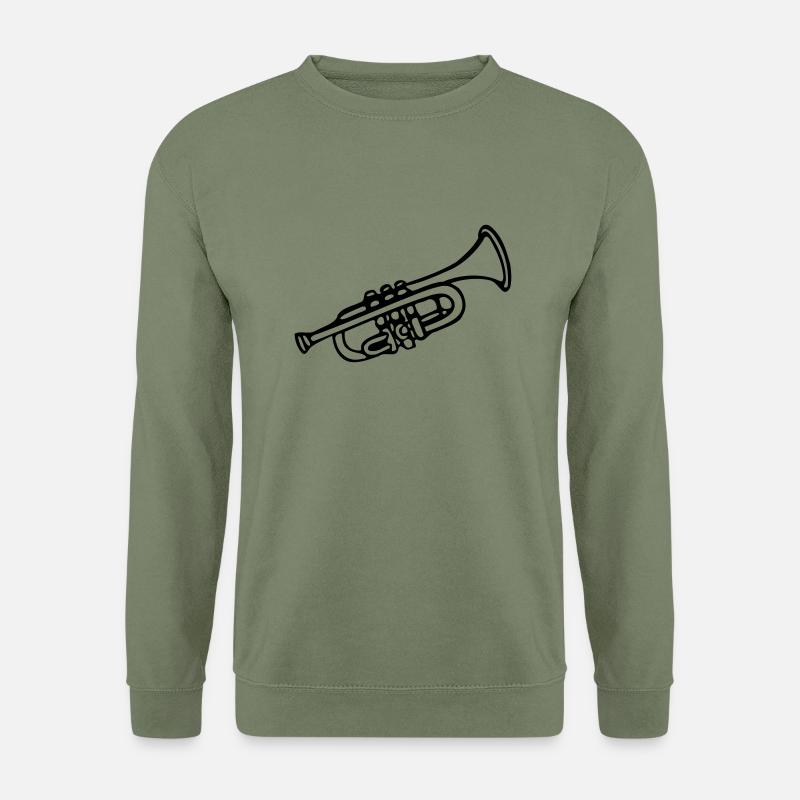Trompete - Unisex Pullover - Armeegrün