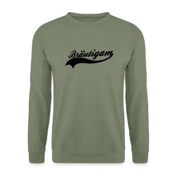 Bräutigam - Unisex Pullover - Armeegrün - Vorne - Alina (178cm) & Michal (187cm)