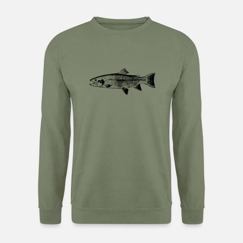 fish131 - Unisex Pullover - Armeegrün