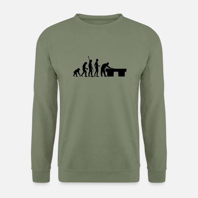 evolution_billard - Unisex Pullover - Armeegrün