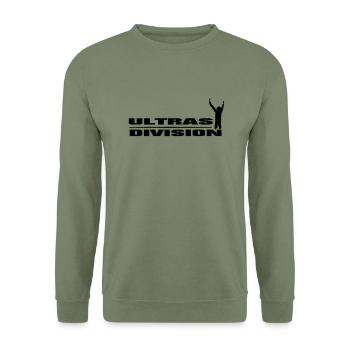 Ultras Hooligans Division - Unisex Pullover - Armeegrün - Vorne - Alina (178cm) & Michal (187cm)