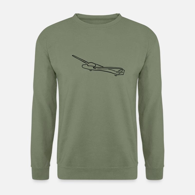 Segelflugzeug - Unisex Pullover - Armeegrün