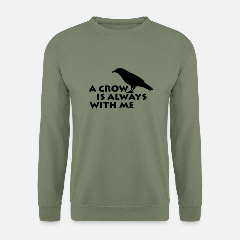 A CROW - Unisex Pullover - Armeegrün