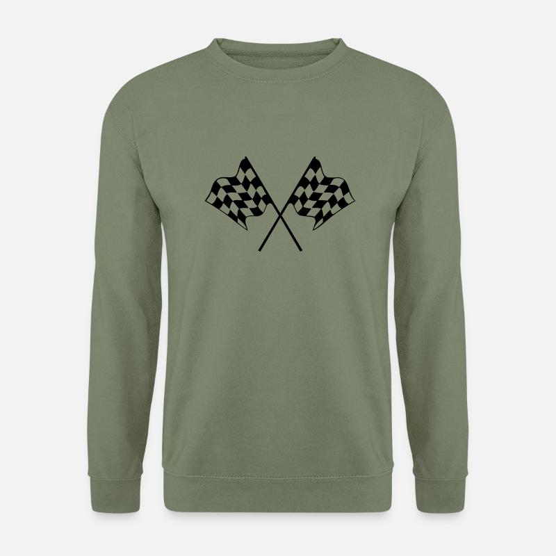 race flag - Unisex Pullover - Armeegrün