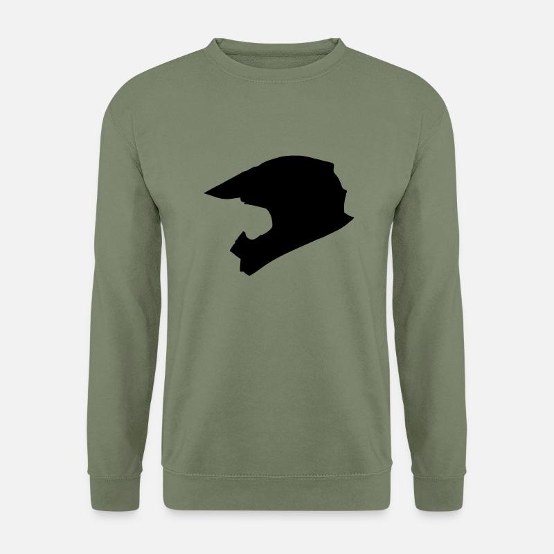 Motocross Helm - Unisex Pullover - Armeegrün