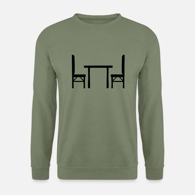 Table 2 chairs - Unisex Sweatshirt - army green