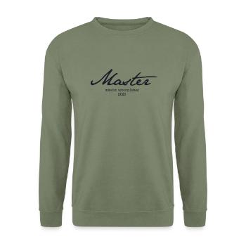 Master '25 - Mission accomplie - Sweat-shirt Unisexe - vert militaire - Devant - Alina (178cm) & Michal (187cm)
