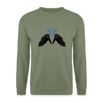 Diving Team Diving - Unisex Sweatshirt - army green - Front - Alina (178cm) & Michal (187cm)