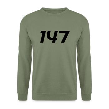 SNOOKER - 147 the maximum break - Unisex Sweatshirt - army green - Front - Alina (178cm) & Michal (187cm)