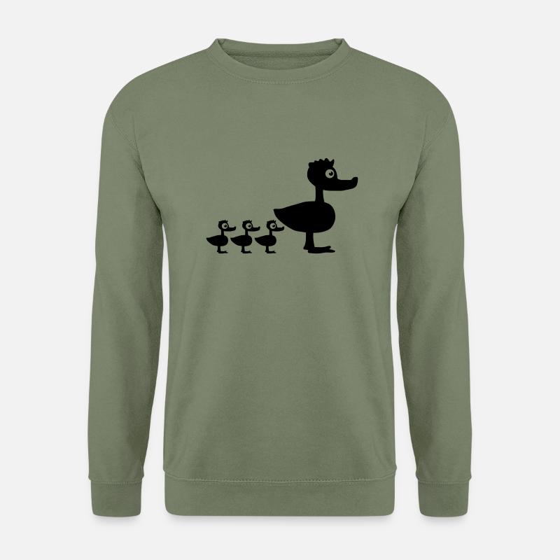 Duck Family - Unisex Pullover - Armeegrün