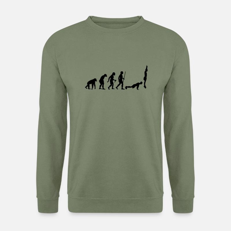 Evolution Burpee - Unisex Pullover - Armeegrün