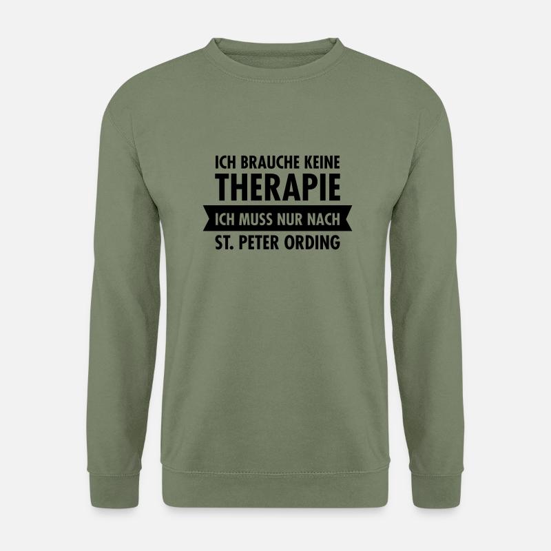 Therapie - St. Peter Ording - Unisex Pullover - Armeegrün