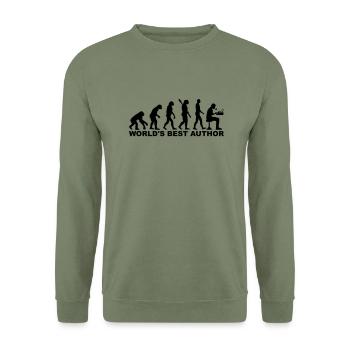 Author - Unisex Sweatshirt - army green - Front - Alina (178cm) & Michal (187cm)