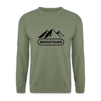 Alpiniste - Sweat-shirt Unisexe - vert militaire - Devant - Alina (178cm) & Michal (187cm)