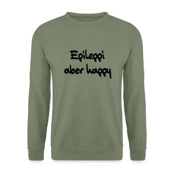 epileppi mais heureux - Sweat-shirt Unisexe - vert militaire - Devant - Alina (178cm) & Michal (187cm)