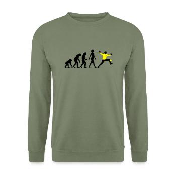 Evolution Handball Torhueterin - Unisex Pullover - Armeegrün - Vorne - Alina (178cm) & Michal (187cm)