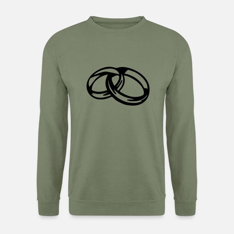 Eheringe - Wedding Band - Unisex Sweatshirt - army green