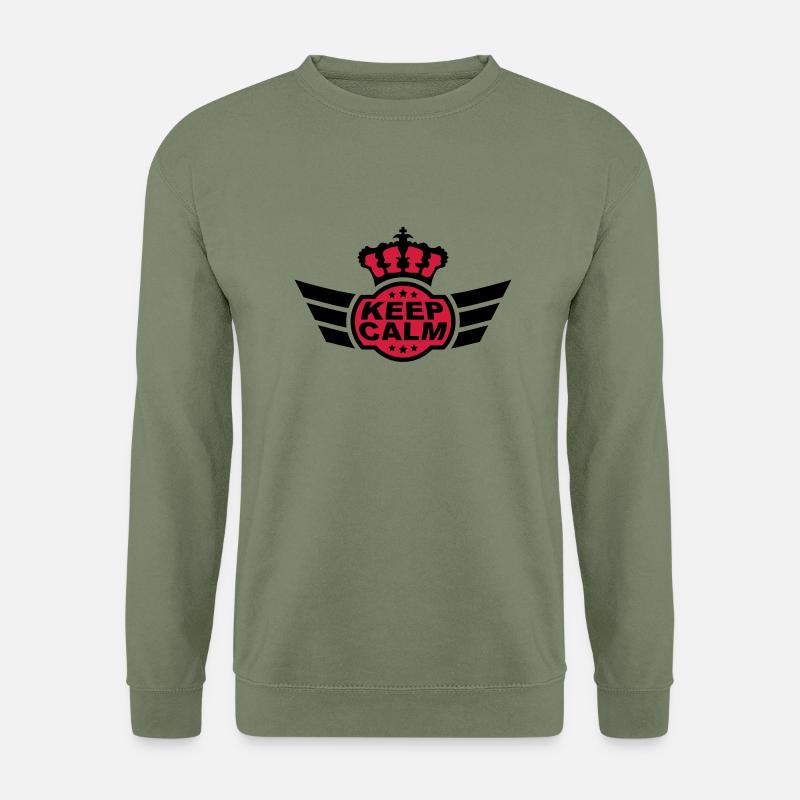 Keep Calm - Unisex Pullover - Armeegrün