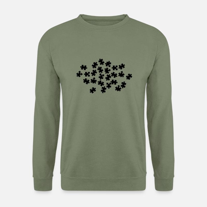 Jigsaw puzzle - Unisex Sweatshirt - army green