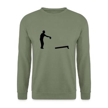 Cornhole - Unisex Sweatshirt - army green - Front - Alina (178cm) & Michal (187cm)