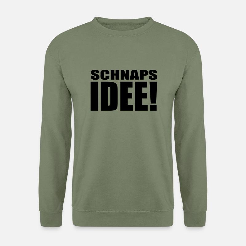 schnapsidee - Unisex Pullover - Armeegrün