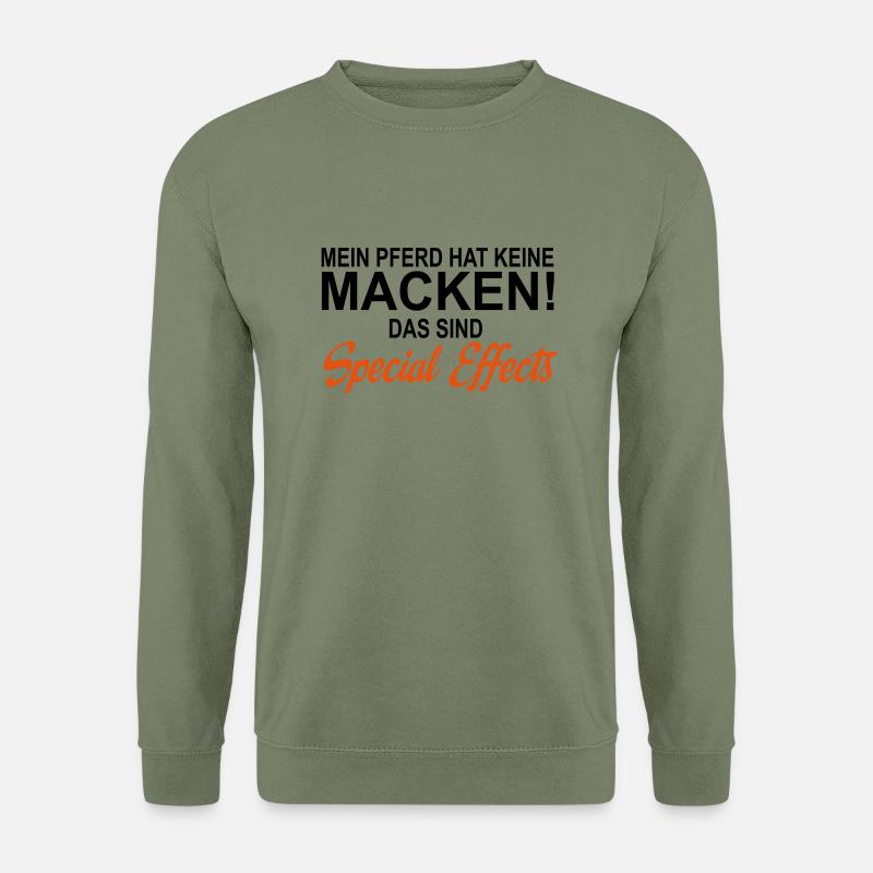 Pferd - Unisex Pullover - Armeegrün