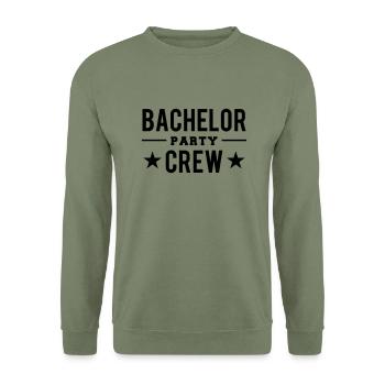 Bachelor Party CREW - Sweat-shirt Unisexe - vert militaire - Devant - Alina (178cm) & Michal (187cm)