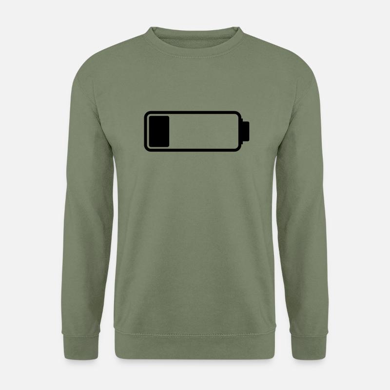 battery_empty__f1 - Unisex Pullover - Armeegrün
