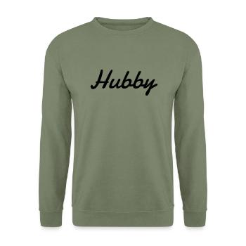 Marriage Wedding Hubby Groom Hochzeit Mariage Love - Unisex Sweatshirt - army green - Front - Alina (178cm) & Michal (187cm)