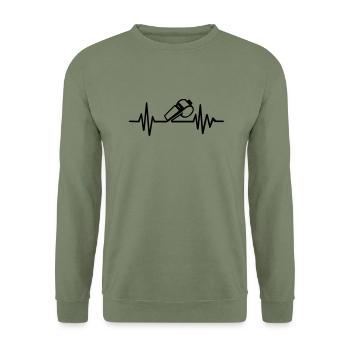 Referee - Unisex Sweatshirt - army green - Front - Alina (178cm) & Michal (187cm)