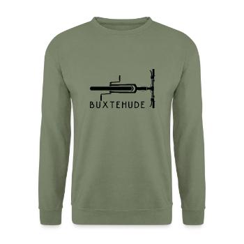 Fahrrad Buxtehude - Unisex Pullover - Armeegrün - Vorne - Alina (178cm) & Michal (187cm)