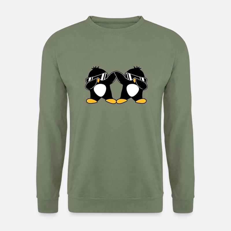 2 Dab Pinguine - Unisex Pullover - Armeegrün
