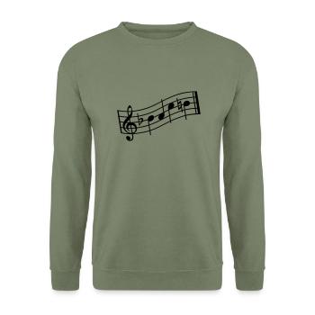 bach - Unisex Pullover - Armeegrün - Vorne - Alina (178cm) & Michal (187cm)