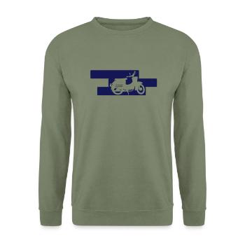 Schwalbe KR50 - Unisex Pullover - Armeegrün - Vorne - Alina (178cm) & Michal (187cm)