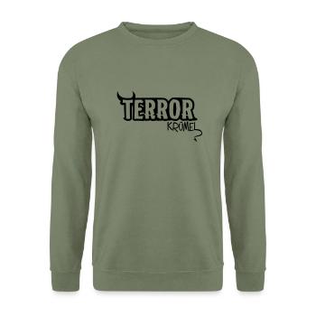 Terror crumbs - Unisex Sweatshirt - army green - Front - Alina (178cm) & Michal (187cm)
