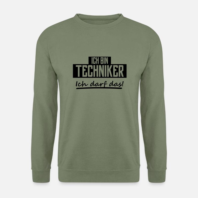 ich bin techniker - Unisex Pullover - Armeegrün