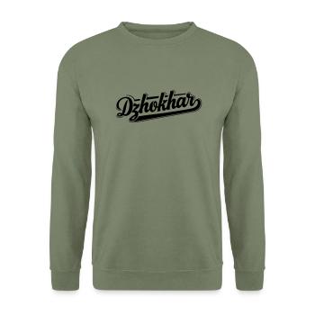 Dschochar Dudajew - Unisex Pullover - Armeegrün - Vorne - Alina (178cm) & Michal (187cm)