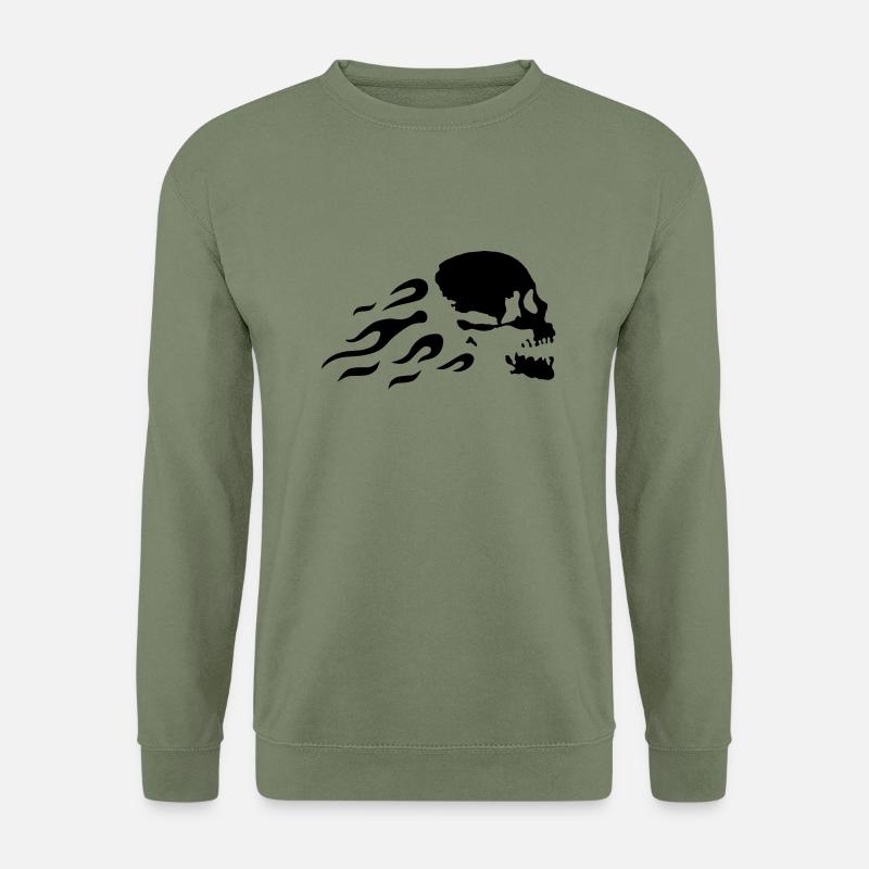 fast_skull - Unisex Sweatshirt - army green