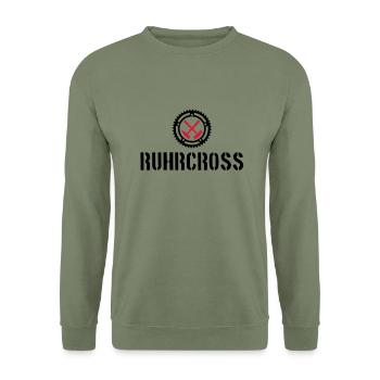 ruhrcross 3 - Unisex Pullover - Armeegrün - Vorne - Alina (178cm) & Michal (187cm)