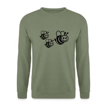 hummel_family__f1 - Unisex Sweatshirt - army green - Front - Alina (178cm) & Michal (187cm)
