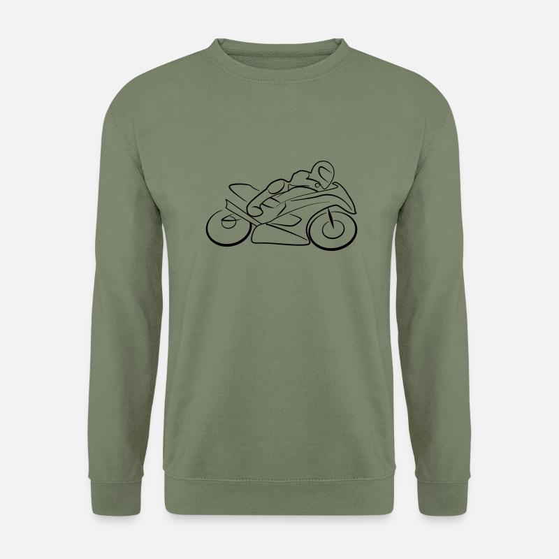 Motorrad Speed - Unisex Pullover - Armeegrün