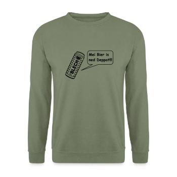 16erblechdeppertwiener - Unisex Pullover - Armeegrün - Vorne - Alina (178cm) & Michal (187cm)