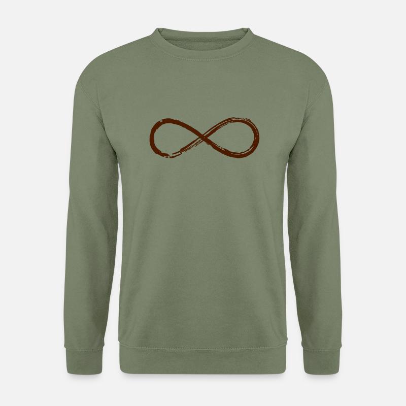 Lemniscate, Symbol Infinity, Mathematics, Loop - Sweat-shirt Unisexe - vert militaire