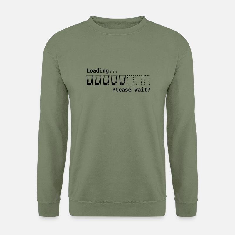 loading please wait - Unisex Pullover - Armeegrün