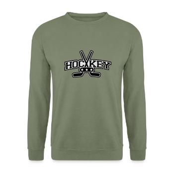 hockey_pro_f2 - Unisex Sweatshirt - army green - Front - Alina (178cm) & Michal (187cm)