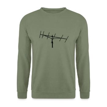 yagi - Unisex Pullover - Armeegrün - Vorne - Alina (178cm) & Michal (187cm)
